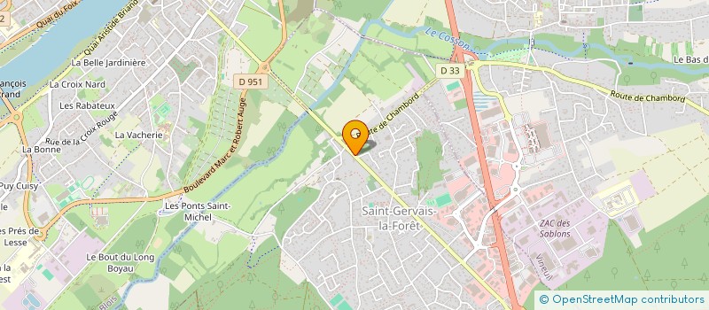 localisation de l'entreprise SCI CIAM  SAINT-GERVAIS-LA-FORET