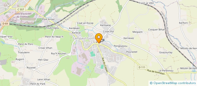 localisation de l'entreprise SCI CIBA  PLOUNEVENTER