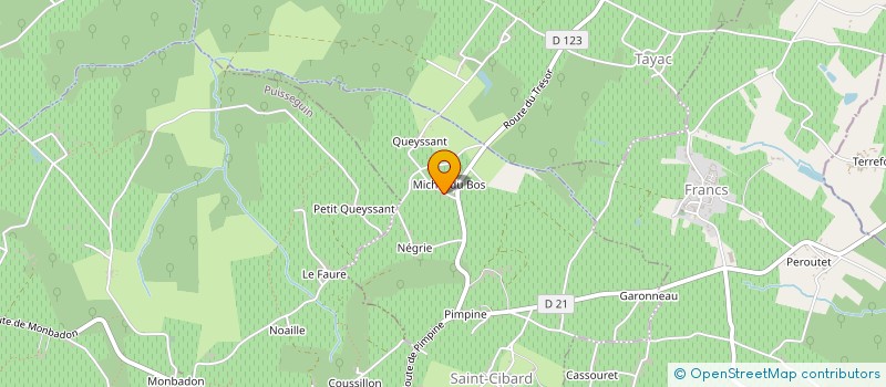 localisation de l'entreprise SCI CIBARDINE  SAINT-CIBARD