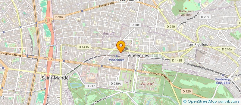localisation de l'entreprise SCI CIBELLE I à VINCENNES