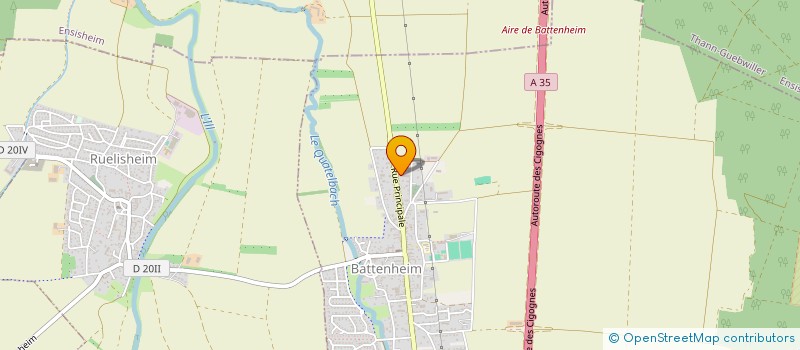 localisation de l'entreprise SCI CIBER  BATTENHEIM