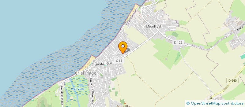 localisation de l'entreprise SCI CIBICOC  CRIEL-SUR-MER