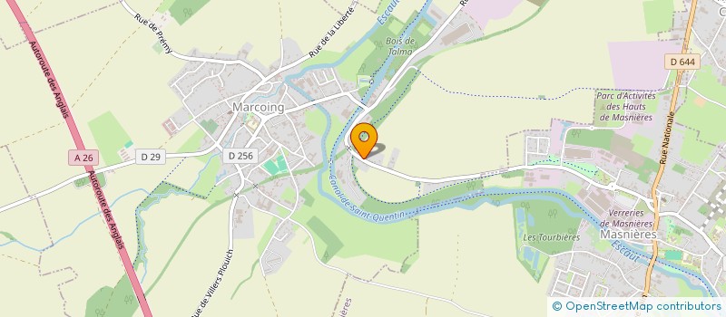 localisation de l'entreprise SCI CIBLE  MARCOING