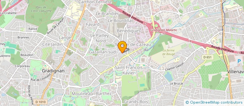 localisation de l'entreprise SCI CIBOULETTE  GRADIGNAN