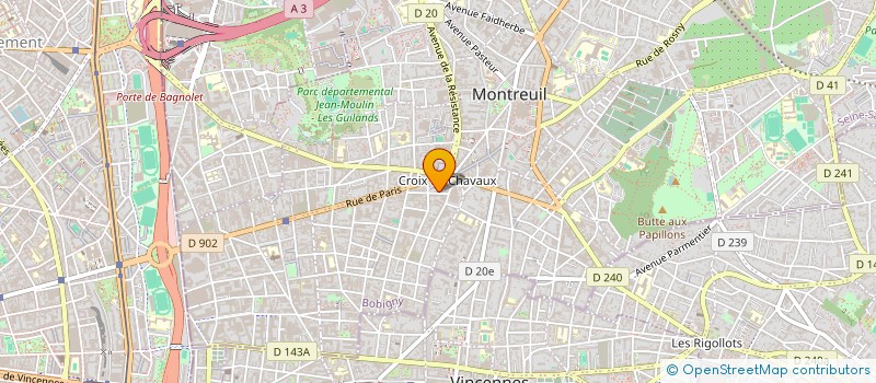 localisation de l'entreprise SCI CIC à MONTREUIL