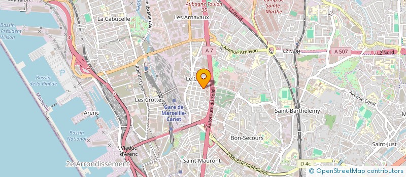 localisation de l'entreprise SCI CICCAZE à MARSEILLE