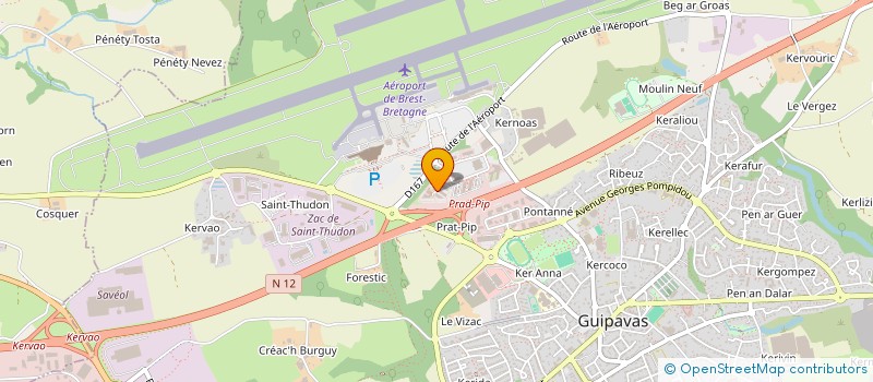 localisation de l'entreprise SCI CICERON  GUIPAVAS