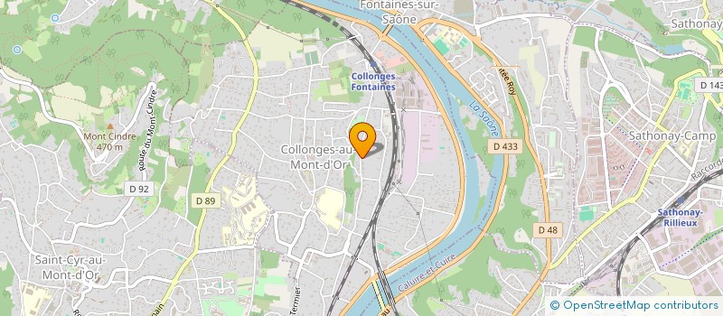 localisation de l'entreprise SCI CICLON  COLLONGES-AU-MONT-D'OR