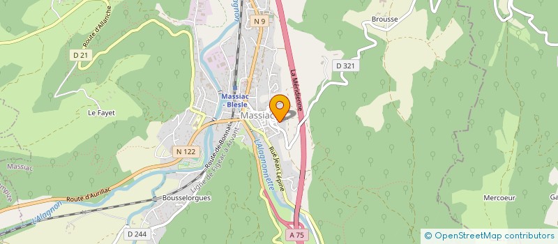 localisation de l'entreprise SCI CID à MASSIAC