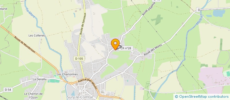 localisation de l'entreprise SCI CIDJ  SURY-LE-COMTAL