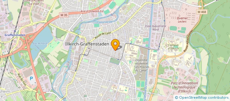 localisation de l'entreprise SCI CIEL 10  ILLKIRCH-GRAFFENSTADEN