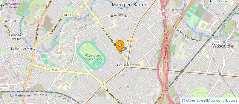 localisation de l'entreprise SCI CIEL  MARCQ-EN-BARUL