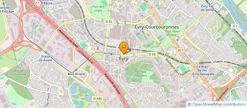 localisation de l'entreprise SCI CIEL à EVRY-COURCOURONNES