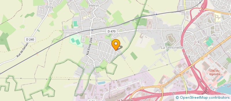 localisation de l'entreprise SCI CIEL  HERIN