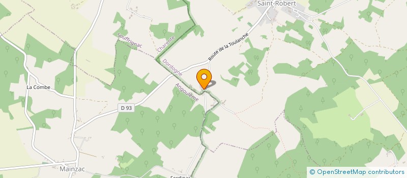 localisation de l'entreprise SCI CIEL BLEU  LUSSAS ET NONTRONNEAU