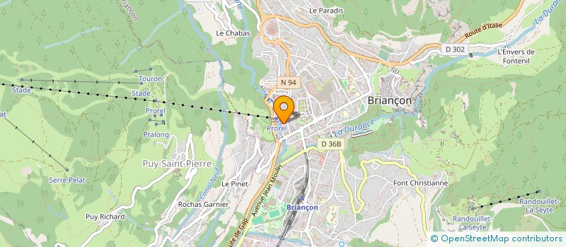 localisation de l'entreprise SCI CIEL D AZUR à BRIANCON
