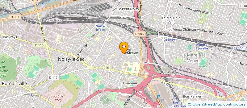 localisation de l'entreprise SCI CIEL DE PARIS à NOISY-LE-SEC