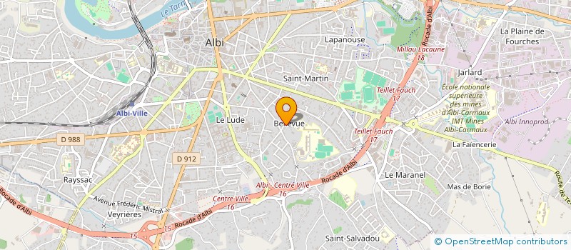 localisation de l'entreprise SCI CIEL MON CEROU à ALBI