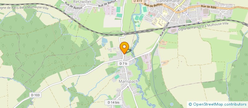 localisation de l'entreprise SCI CIELLE  MANSPACH