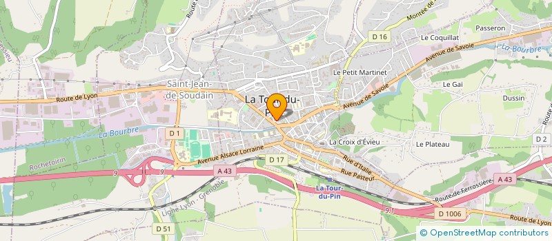 localisation de l'entreprise SCI CIFA  LA TOUR-DU-PIN