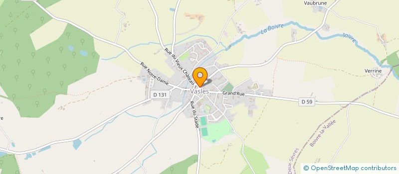 localisation de l'entreprise SCI CIFCI IMMOBILIERS  VASLES