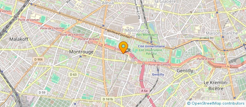 localisation de l'entreprise SCI CIFEA  MONTROUGE