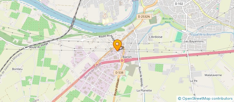 localisation de l'entreprise SCI CIFIMMO  BOURG-DE-PEAGE