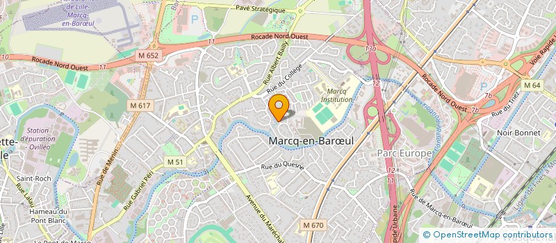 localisation de l'entreprise SCI CIFRECAT à MARCQ-EN-BARŒUL