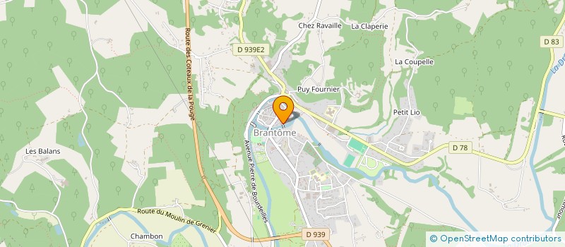 localisation de l'entreprise SCI CIGALE à BRANTOME EN PERIGORD