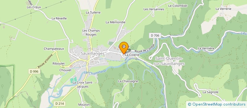 localisation de l'entreprise SCI CIGALES ET CIGALON  SAUXILLANGES