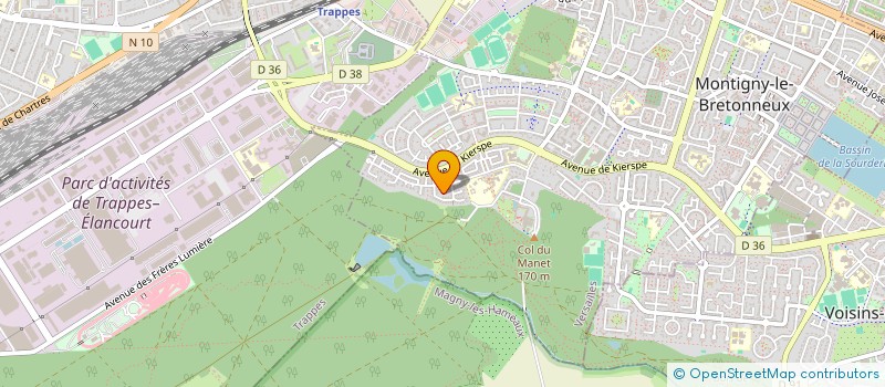 localisation de l'entreprise SCI CIJA 78  MONTIGNY-LE-BRETONNEUX