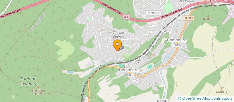 localisation de l'entreprise SCI CIKOM  HOMBOURG-HAUT