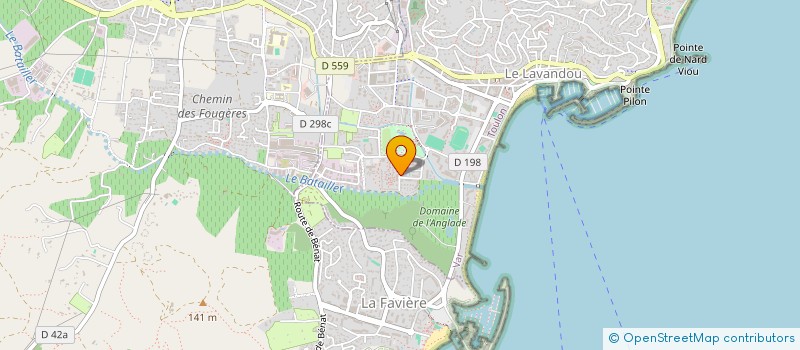 localisation de l'entreprise SCI CILEPAT à LE LAVANDOU