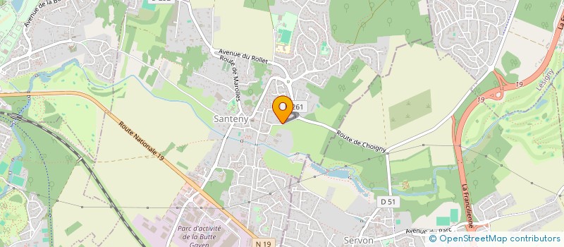 localisation de l'entreprise SCI CILLA  SANTENY