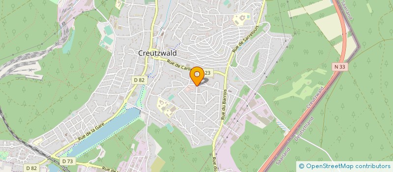 localisation de l'entreprise SCI CILLY  CREUTZWALD