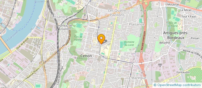 localisation de l'entreprise SCI CILVANA  CENON