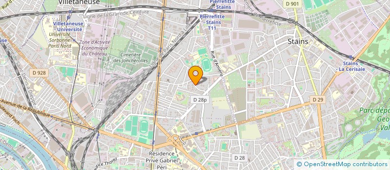 localisation de l'entreprise SCI CIM à PIERREFITTE-SUR-SEINE
