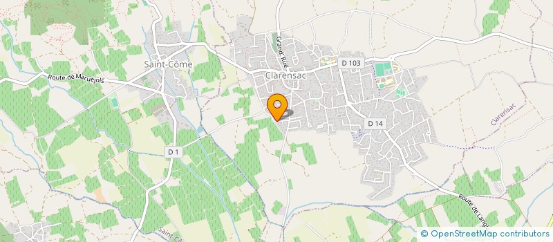 localisation de l'entreprise SCI CIM IMMOBILIER  CLARENSAC