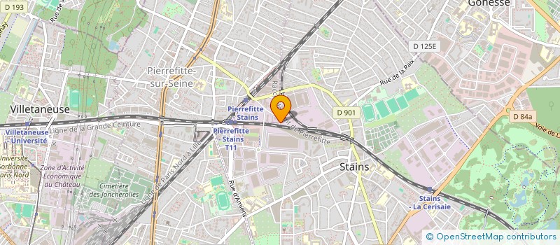 localisation de l'entreprise SCI CIMA à STAINS