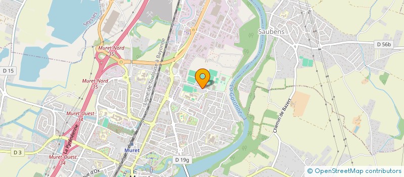 localisation de l'entreprise SCI CIMBA (CENTRE D'IMAGERIE MEDICALE DE BASSE ARIEGE)  MURET