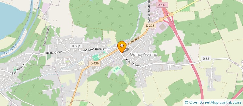 localisation de l'entreprise SCI CIMBAULT  QUINCY-VOISINS