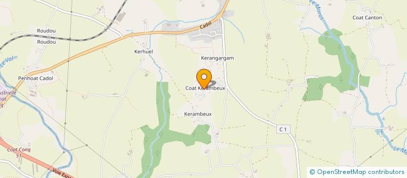 localisation de l'entreprise SCI CIMBRO  MELGVEN