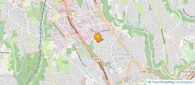 localisation de l'entreprise SCI CIMER  CHAMPAGNE-AU-MONT-D'OR