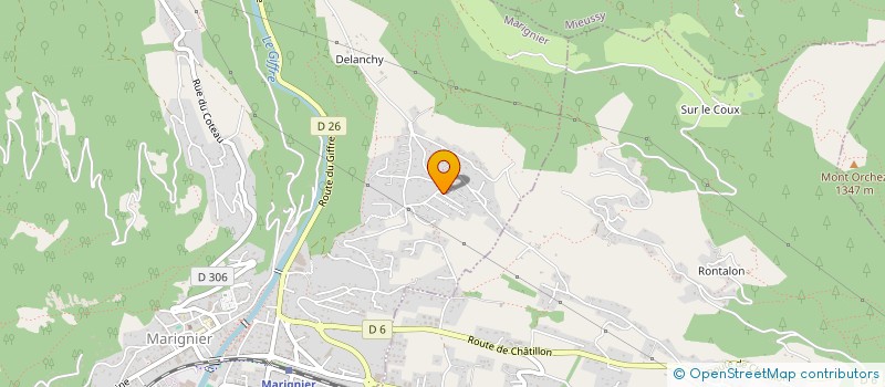 localisation de l'entreprise SCI CIMES & MONTAGNES  MARIGNIER