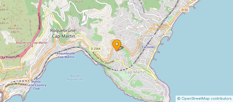 localisation de l'entreprise SCI CIMIEZ à ROQUEBRUNE-CAP-MARTIN