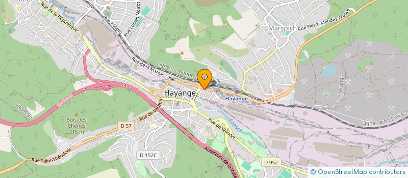 localisation de l'entreprise SCI CIMININ  HAYANGE