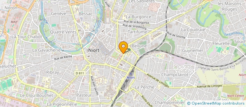 localisation de l'entreprise SCI CIMM à NIORT