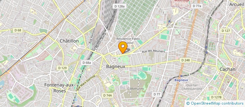 localisation de l'entreprise SCI CIN&MA à BAGNEUX