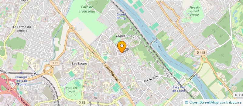 localisation de l'entreprise SCI CINA INVEST  EVRY-COURCOURONNES