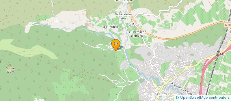localisation de l'entreprise SCI CINABRE.DEV à CUERS